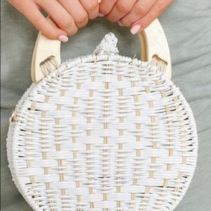 Wicker bag.